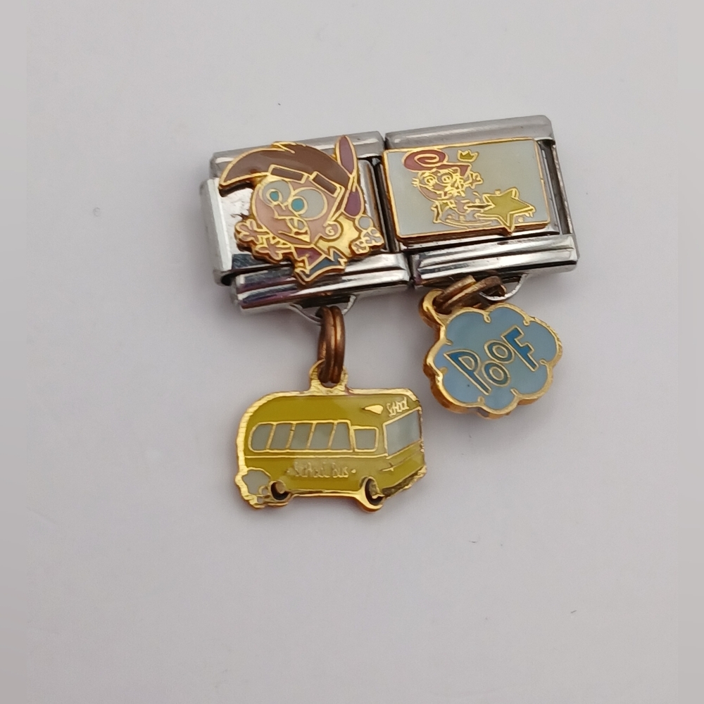 Vintage Y2K Fairly Odd Parents Casa D'Oro Italian Charm Links